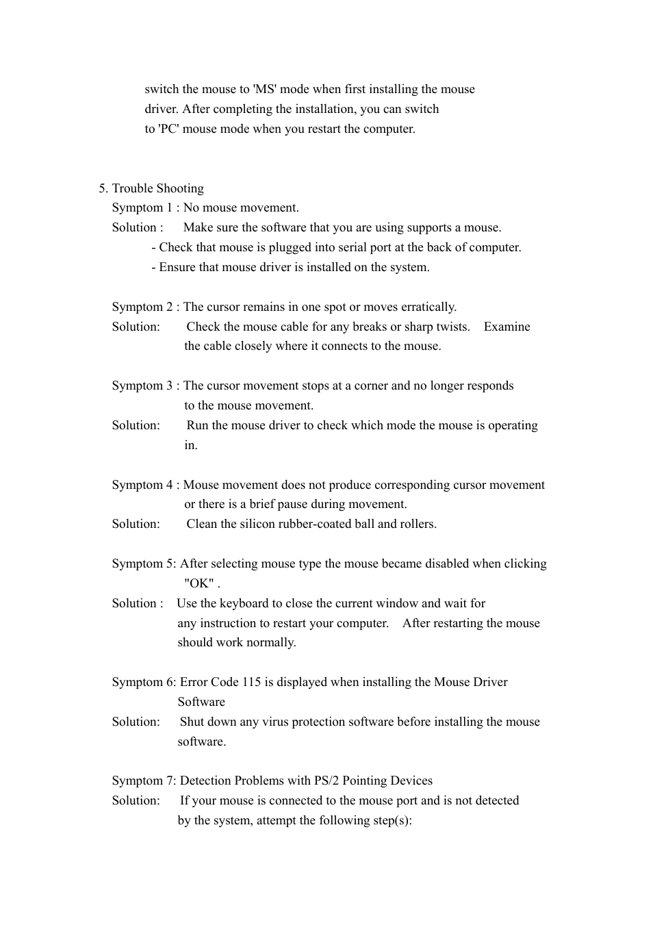 Memorex PS/2 User Manual | Page 4 / 5