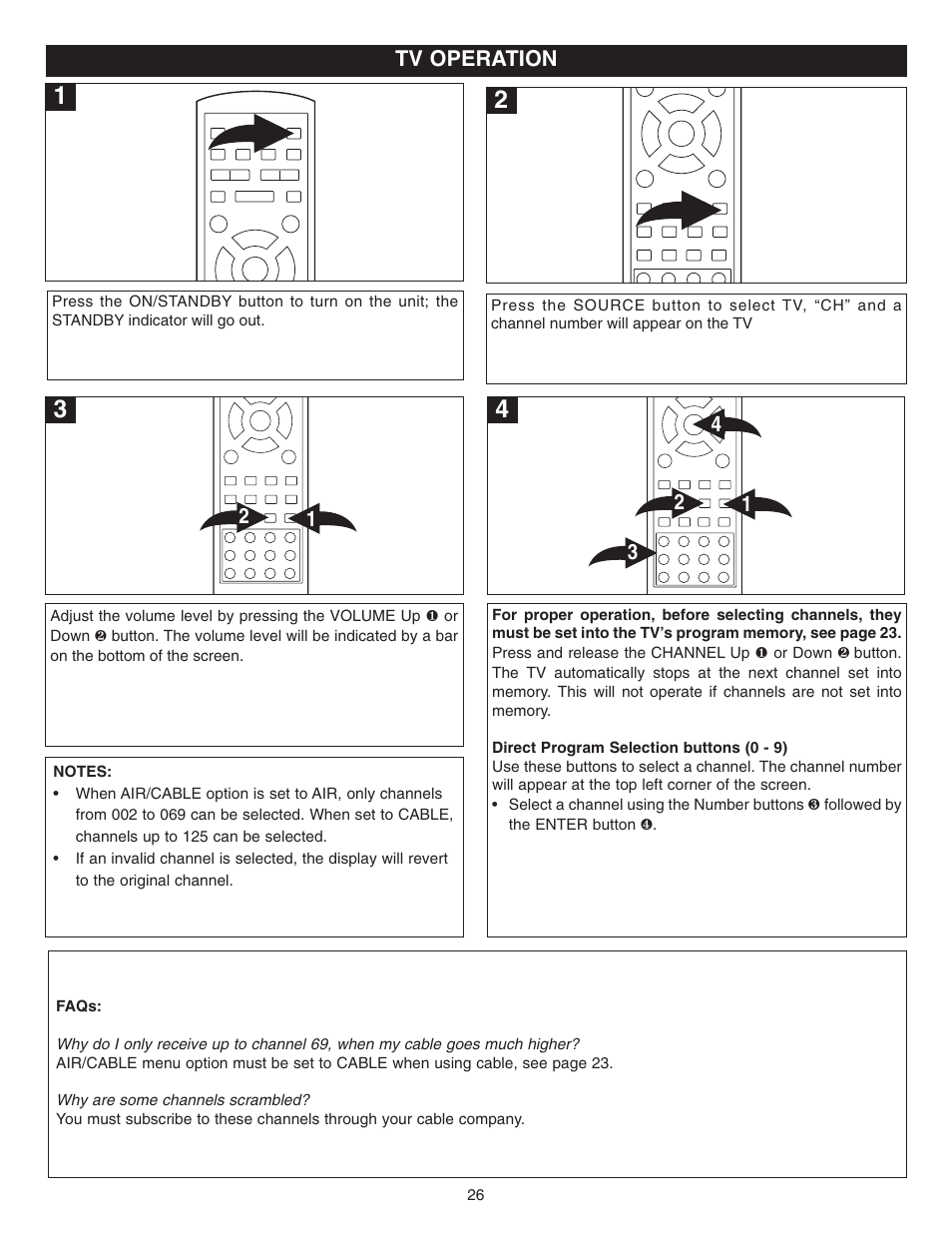 Tv operation | Memorex MVDR2100 User Manual | Page 27 / 55