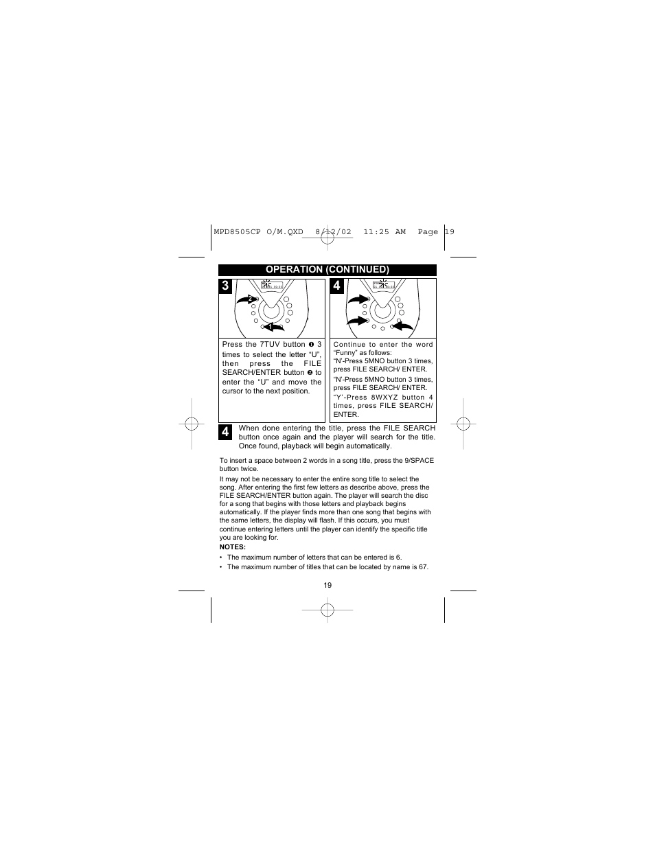 Memorex MPD8505CP User Manual | Page 20 / 26