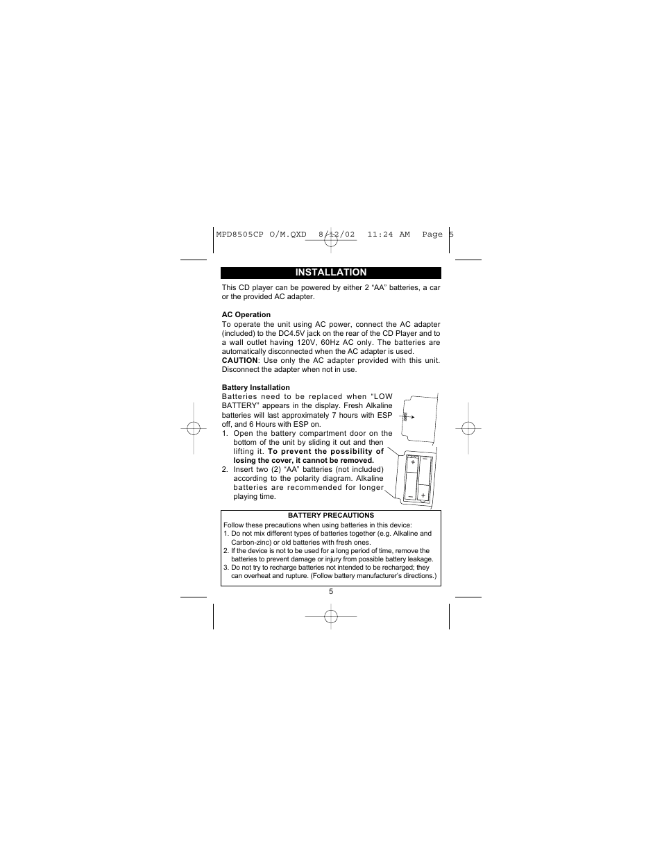 Memorex MPD8505CP User Manual | Page 6 / 26