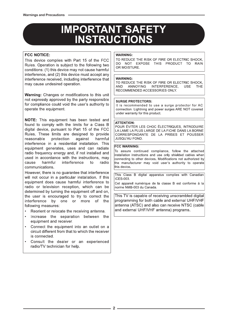 Memorex MLTD2622 User Manual | Page 4 / 123