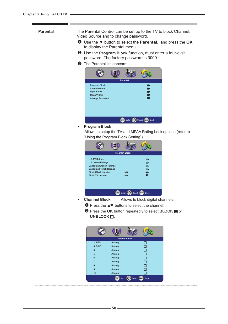 Use the | Memorex MLTD2622 User Manual | Page 52 / 123