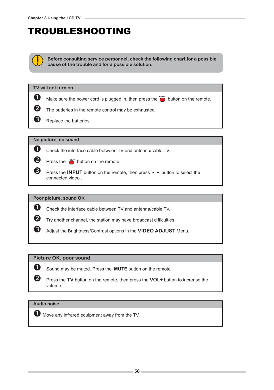 Troubleshooting | Memorex MLTD2622 User Manual | Page 58 / 123