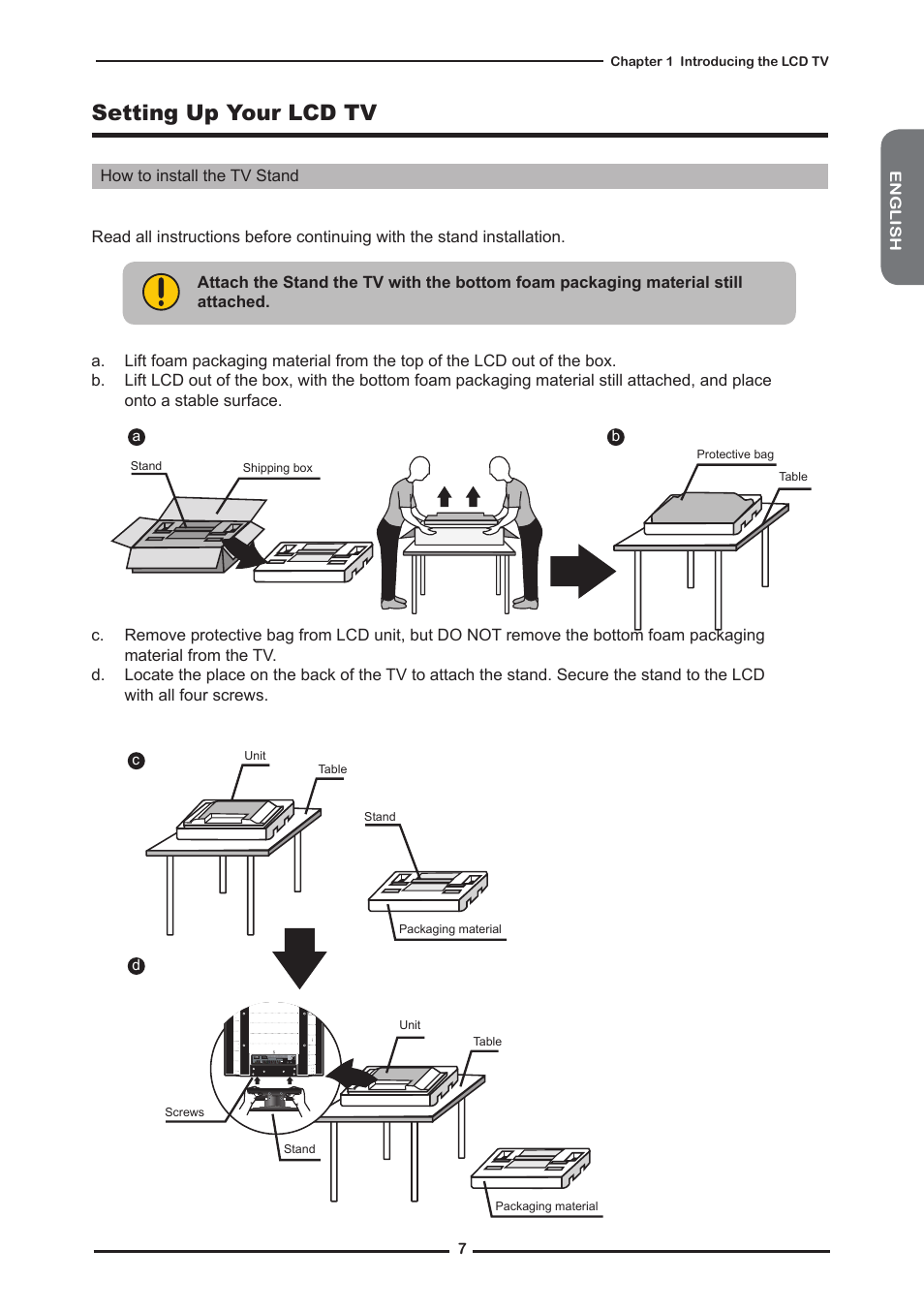 Setting up your lcd tv | Memorex MLTD2622 User Manual | Page 9 / 123
