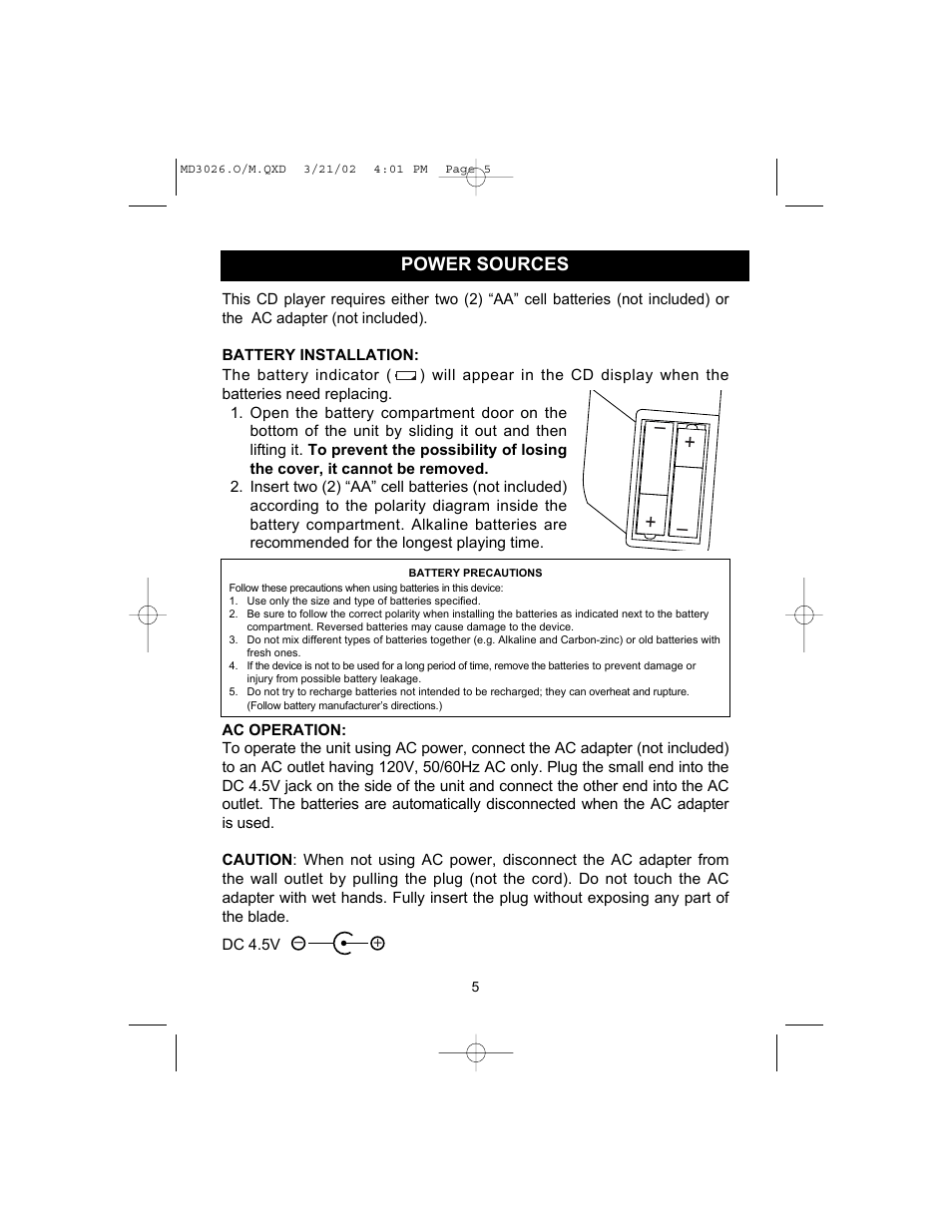 Memorex MD3026 User Manual | Page 6 / 14