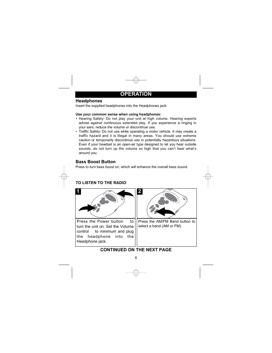 Operation | Memorex DR1000-C User Manual | Page 7 / 11