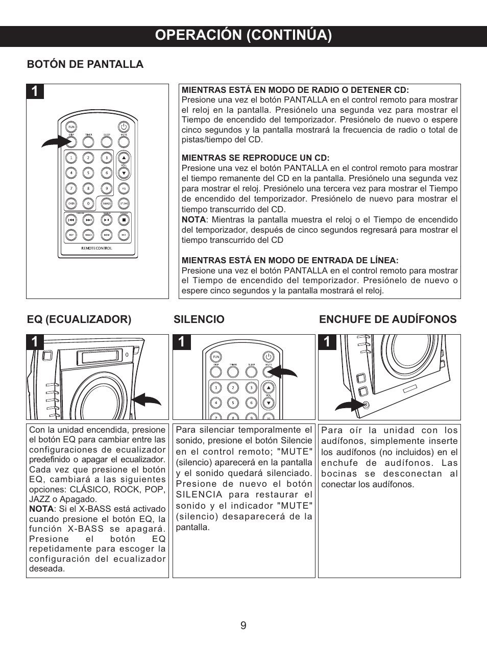 1operación (continúa) | Memorex MX4137 User Manual | Page 29 / 40