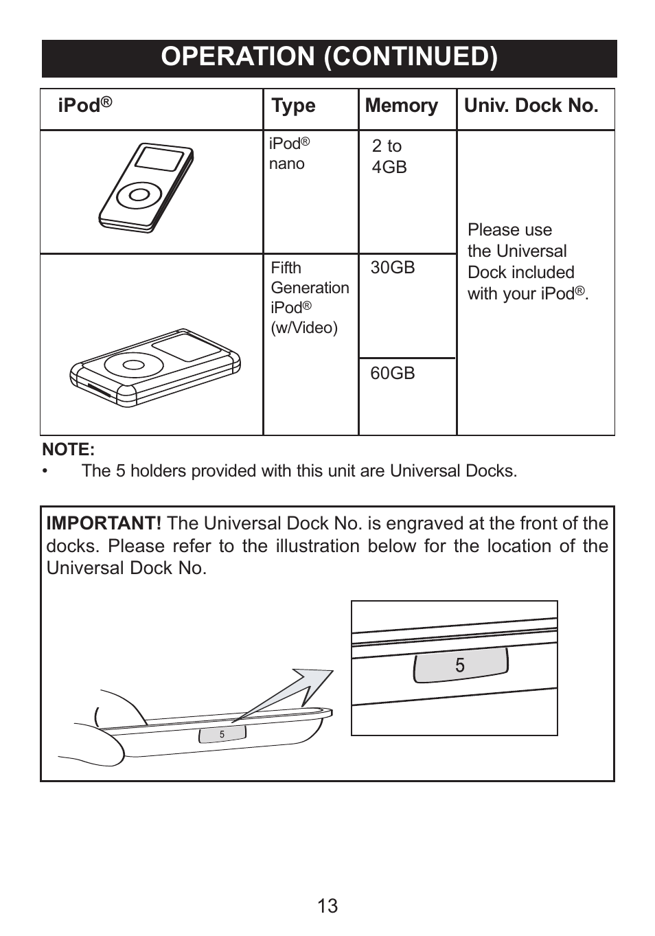 Operation (continued) | Memorex iListen Mi1006 User Manual | Page 14 / 34