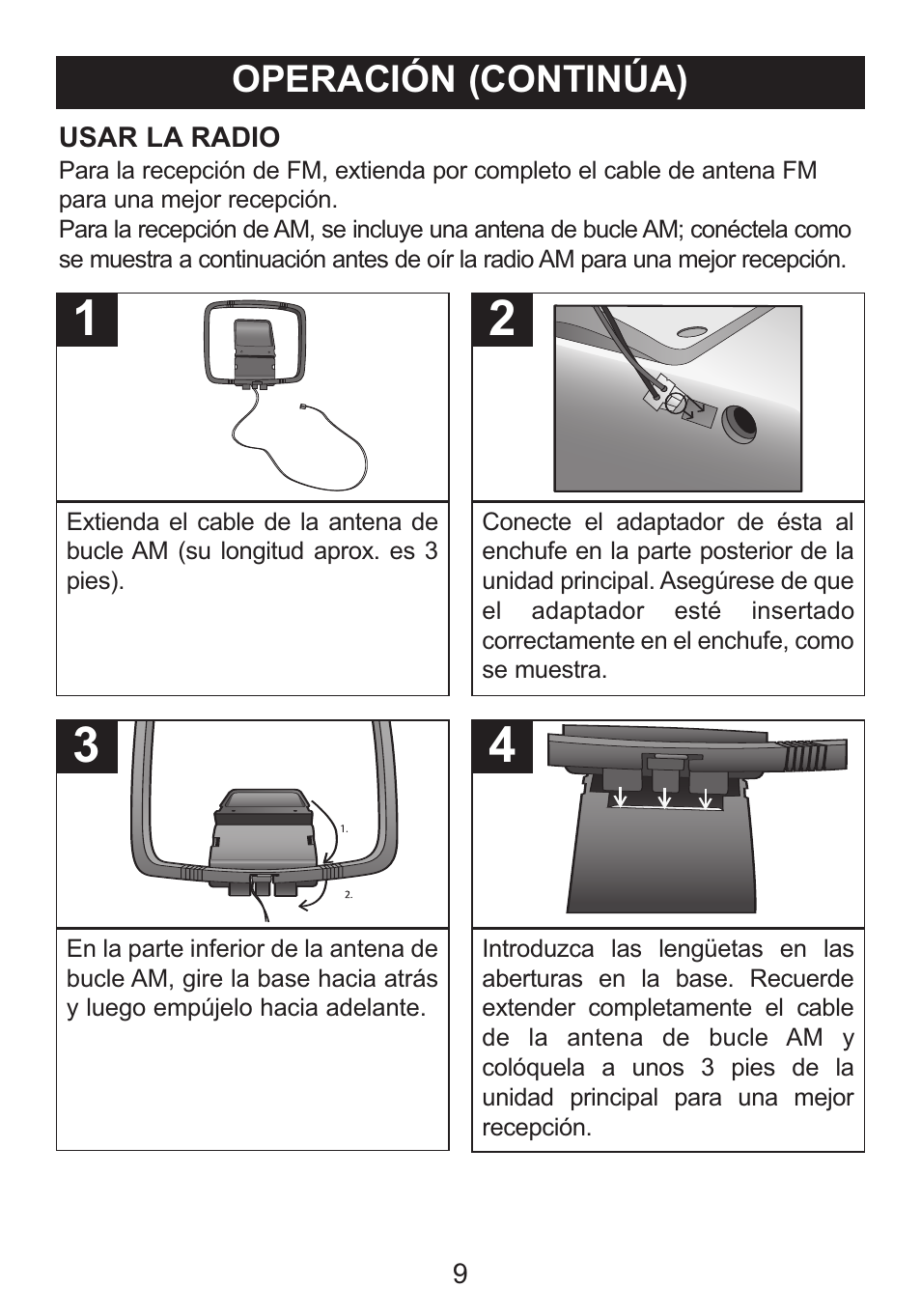 Operación (continúa) | Memorex iListen Mi1006 User Manual | Page 27 / 34