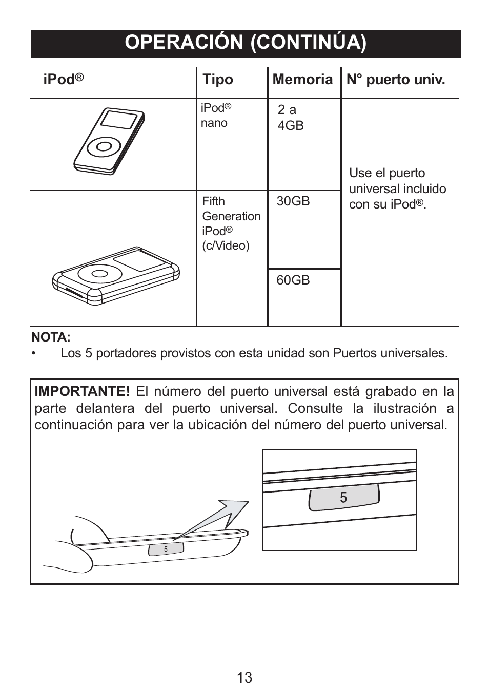 Operación (continúa) | Memorex iListen Mi1006 User Manual | Page 31 / 34