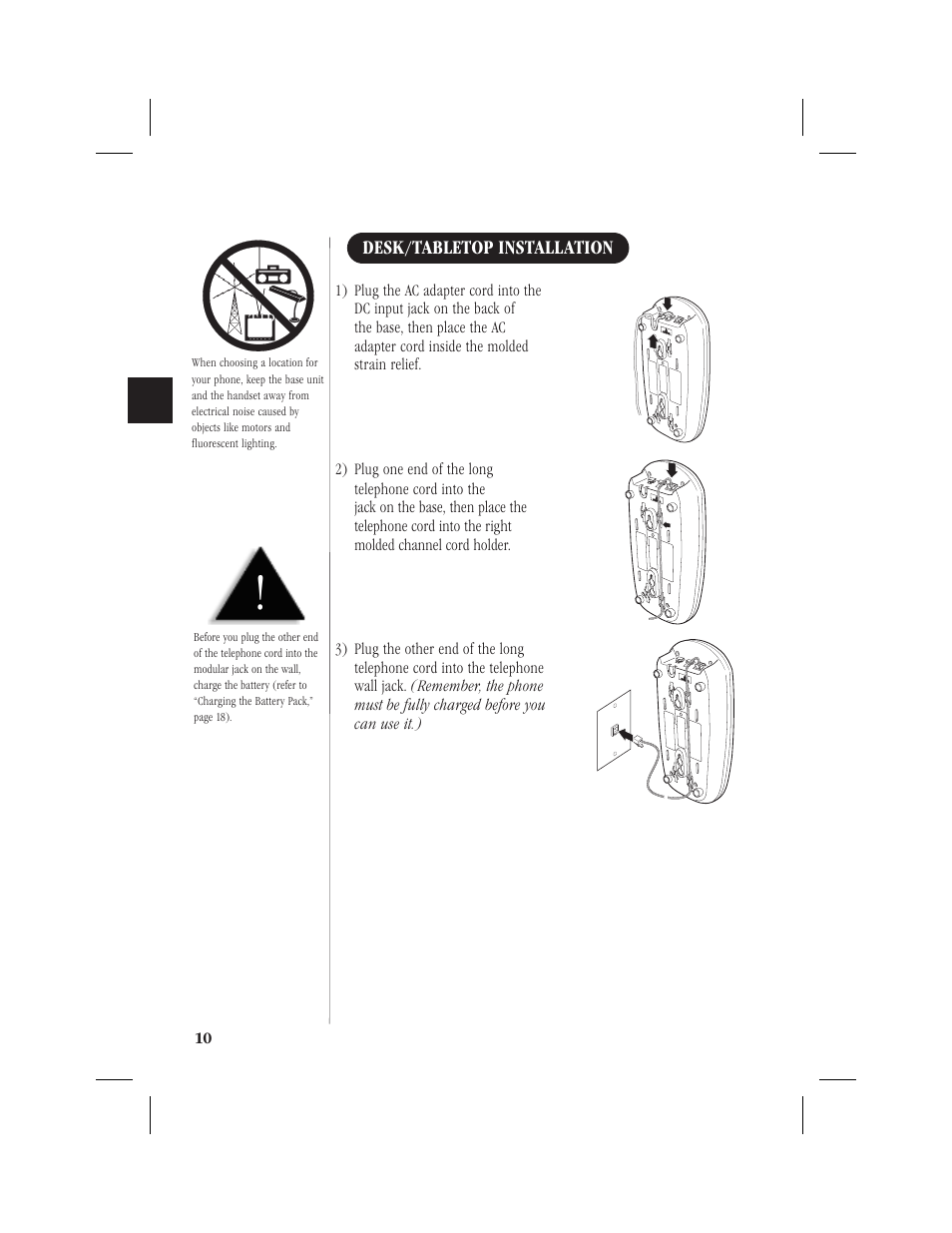 Desk/tabletop installation | Memorex MPH6928 User Manual | Page 11 / 80