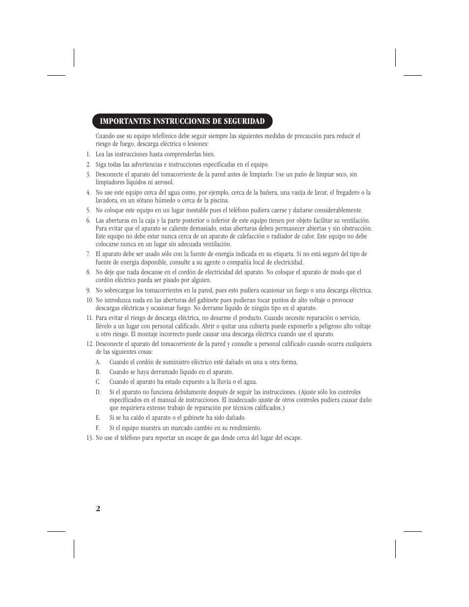Importantes instrucciones de seguridad | Memorex MPH6928 User Manual | Page 43 / 80