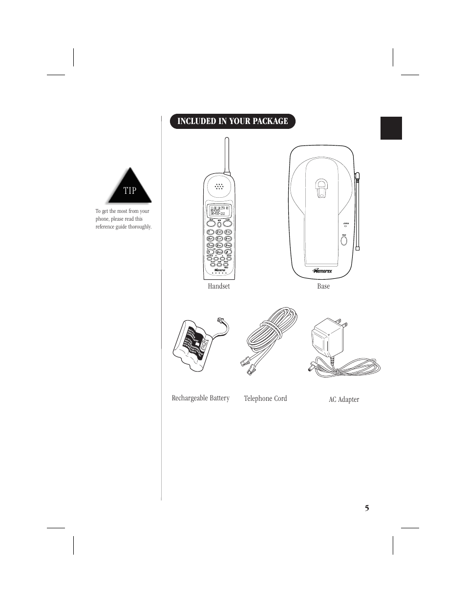 Included in your package | Memorex MPH6928 User Manual | Page 6 / 80