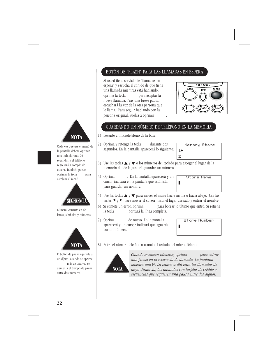 Botón de “flash” para las llamadas en espera | Memorex MPH6928 User Manual | Page 63 / 80