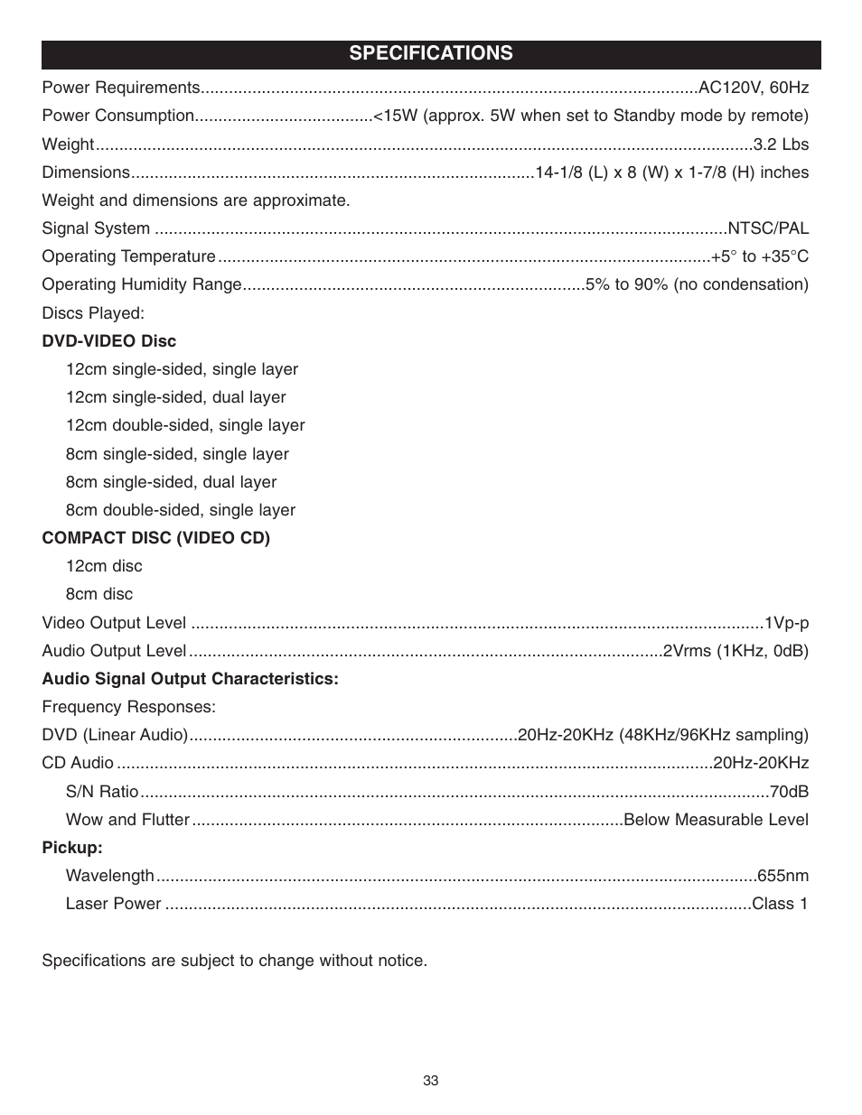 Memorex MVD2022 User Manual | Page 34 / 35