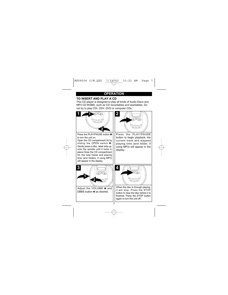 Memorex MPD8506 User Manual | Page 8 / 23
