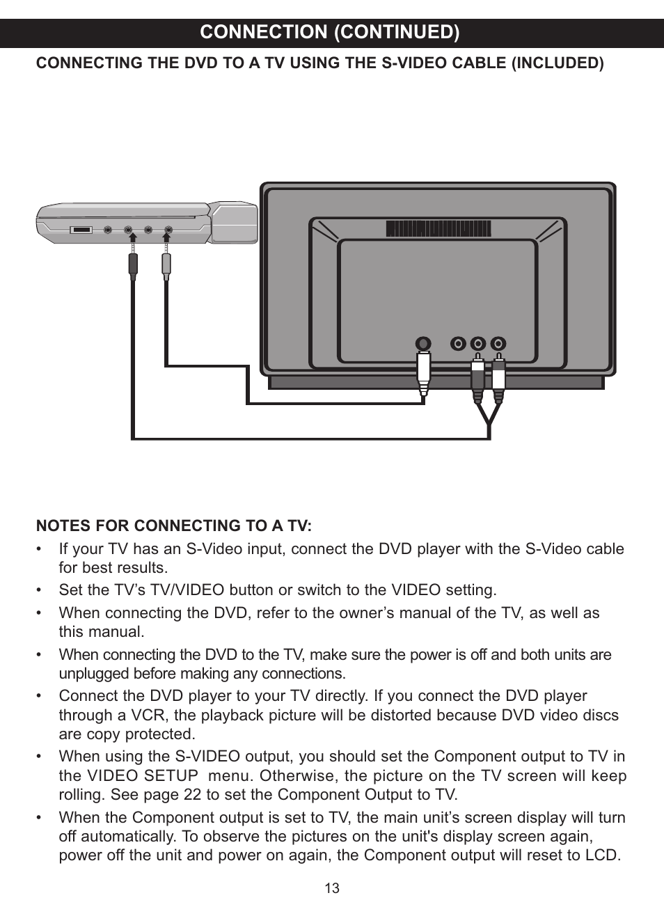 Connection (continued) | Memorex MVDP1075 User Manual | Page 14 / 45