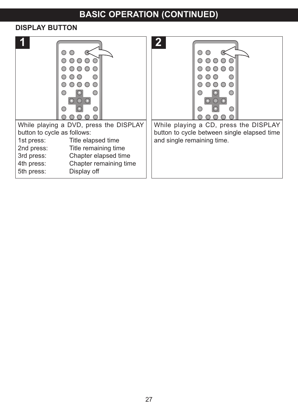 Basic operation (continued) | Memorex MVDP1075 User Manual | Page 28 / 45