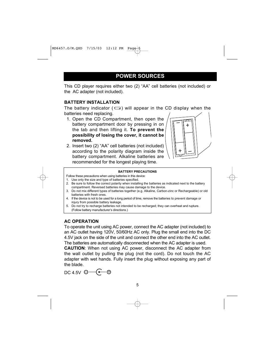 Memorex MD6457CP User Manual | Page 6 / 16