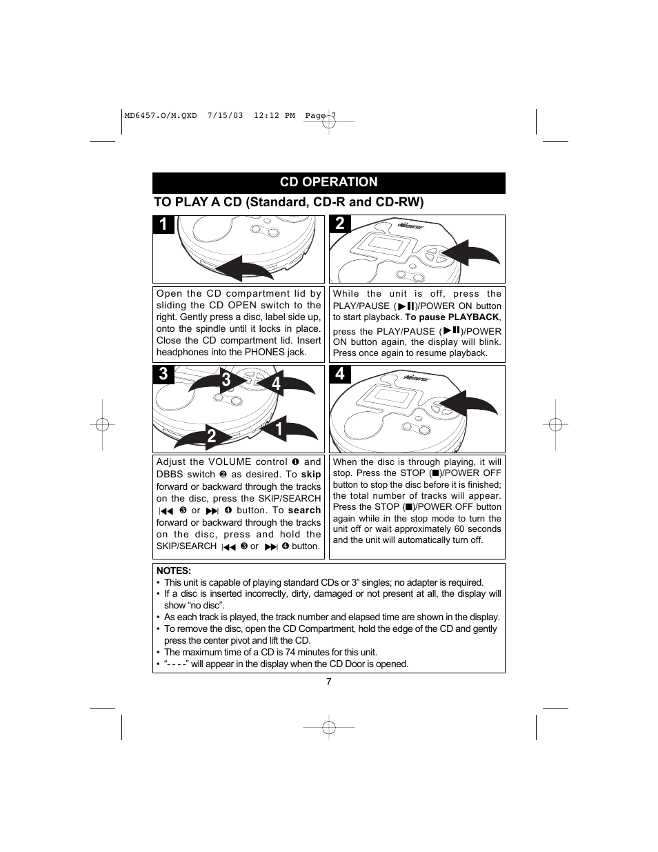 Memorex MD6457CP User Manual | Page 8 / 16