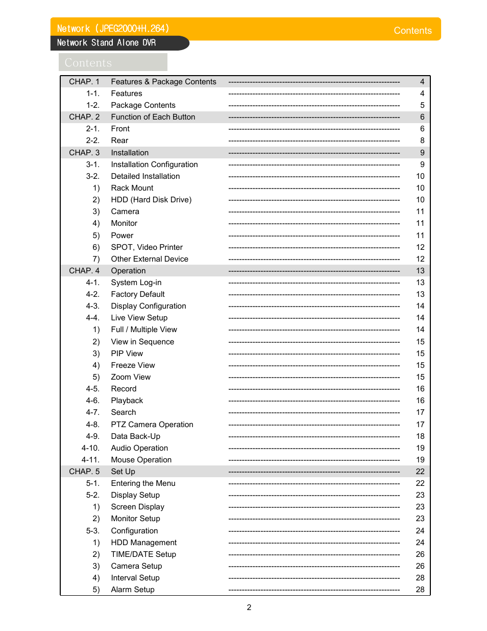 Memorex DVR H264 User Manual | Page 3 / 73