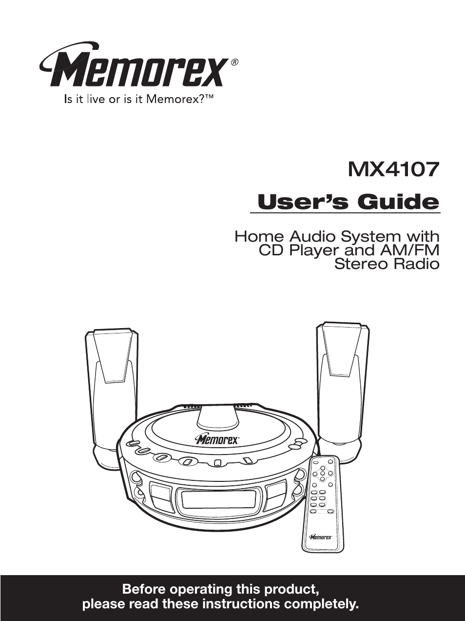 Memorex MX4107 User Manual | 17 pages