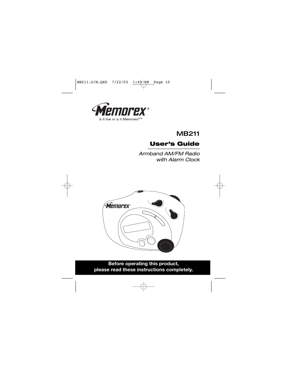 Memorex MB211 User Manual | 10 pages