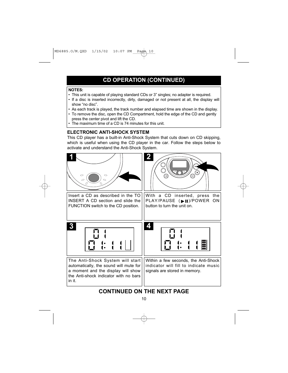 Memorex MD6885 User Manual | Page 11 / 18