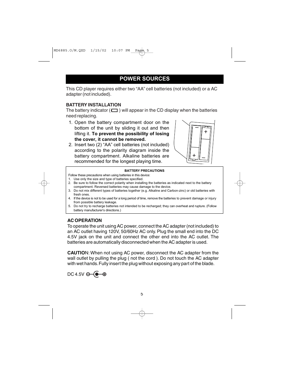 Memorex MD6885 User Manual | Page 6 / 18
