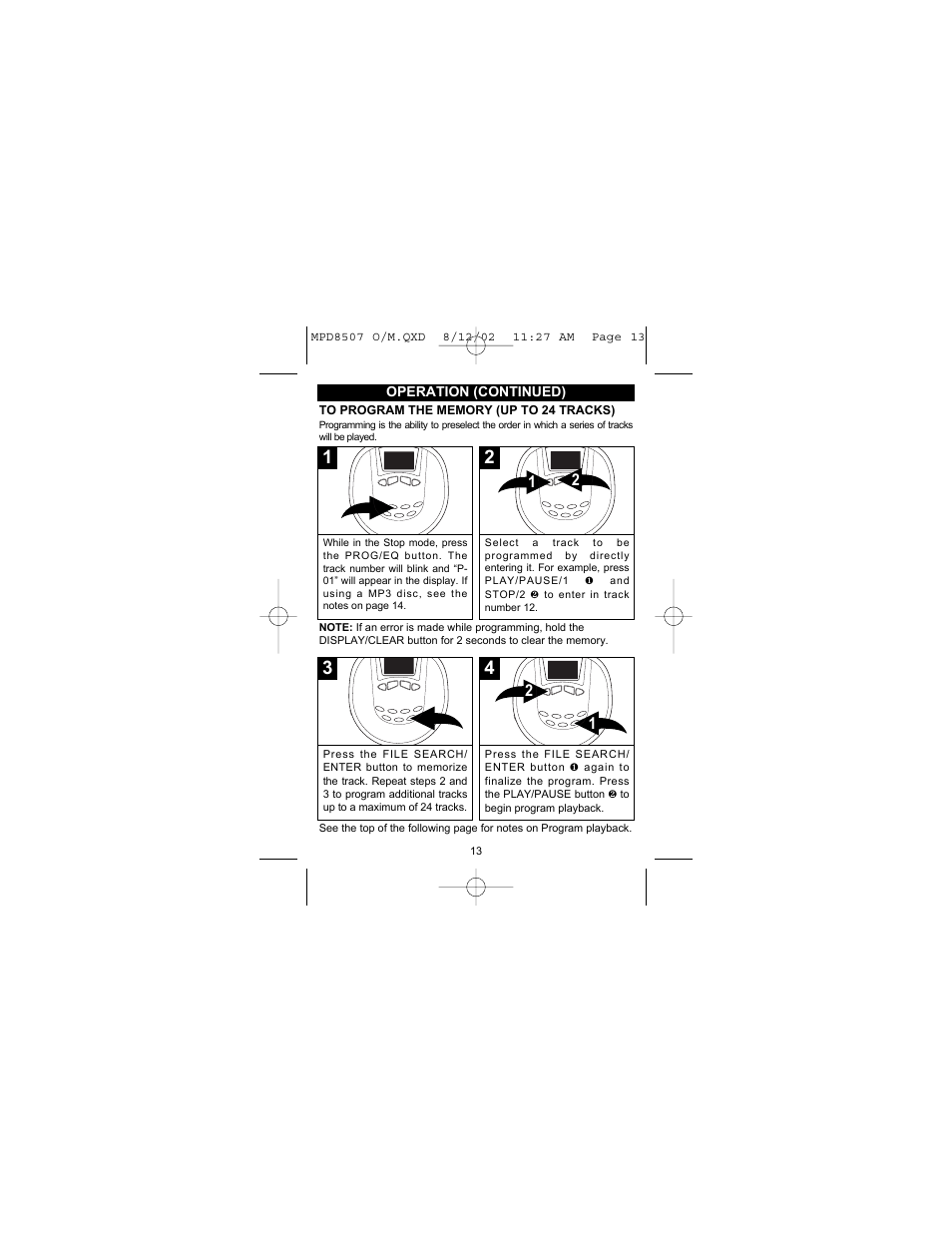 Memorex MPD8507 User Manual | Page 14 / 23