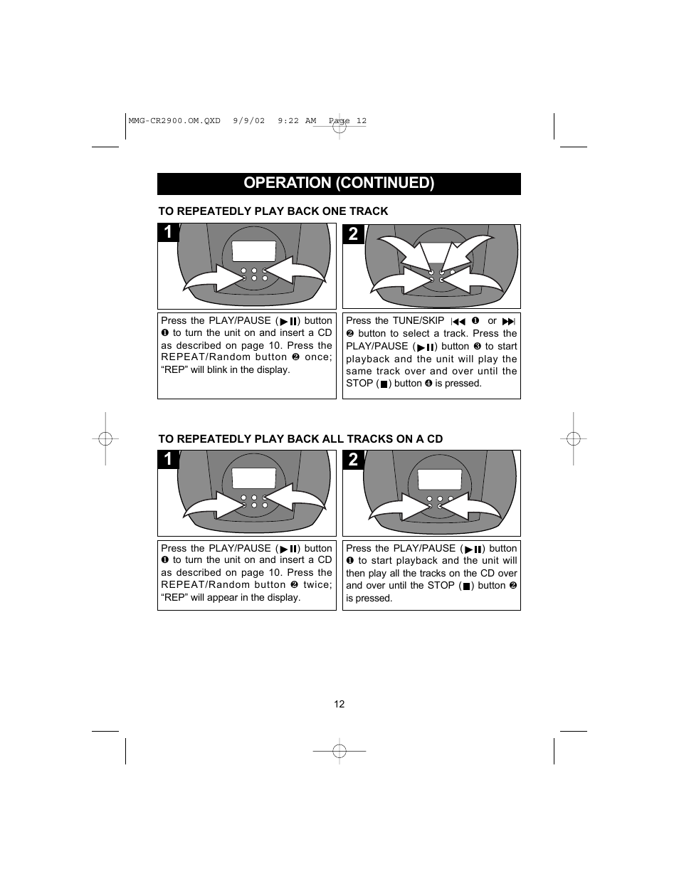 Memorex MMG-CR2900 User Manual | Page 13 / 22