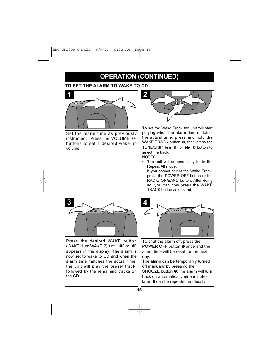 Memorex MMG-CR2900 User Manual | Page 16 / 22