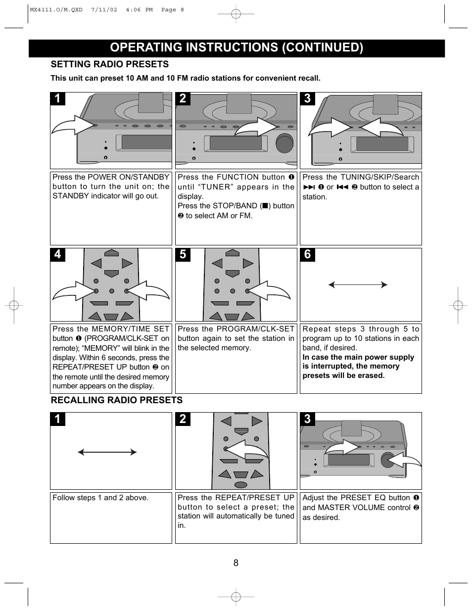 Memorex MX4111 User Manual | Page 9 / 18