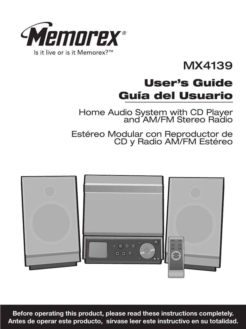 Memorex MX4139 User Manual | 38 pages