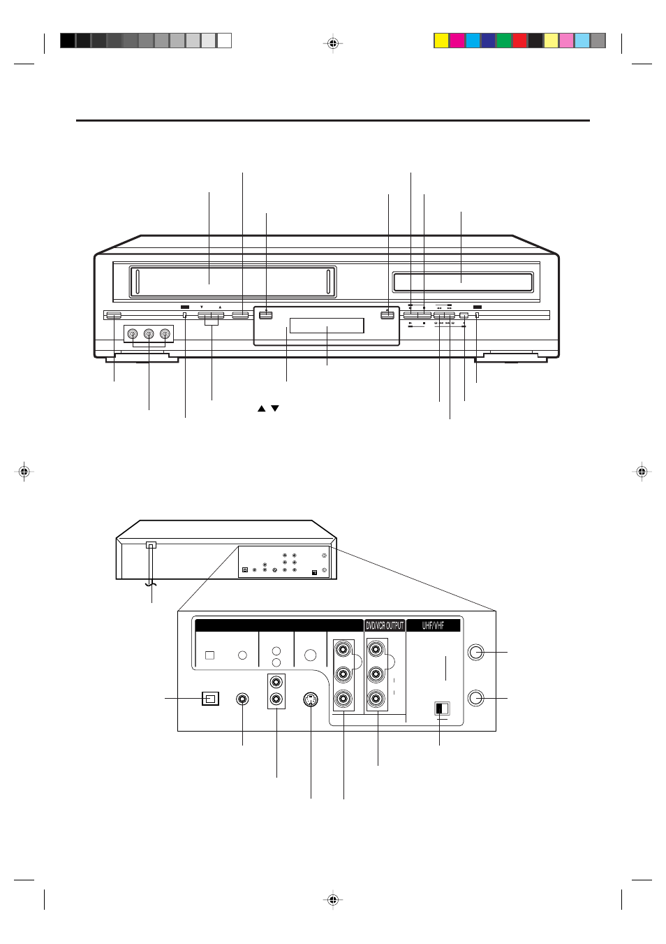 Parts and functions, Front, Rear | Memorex MVD4540 User Manual | Page 8 / 61