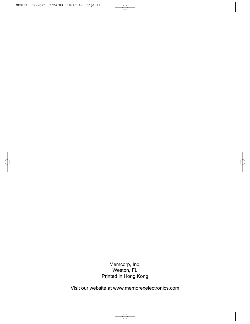 Memorex MKS1019 User Manual | Page 12 / 12