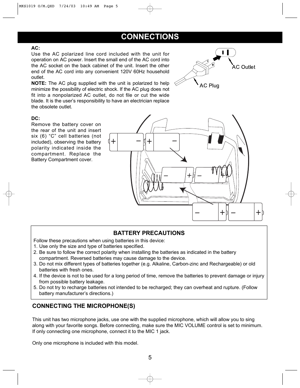 Memorex MKS1019 User Manual | Page 6 / 12
