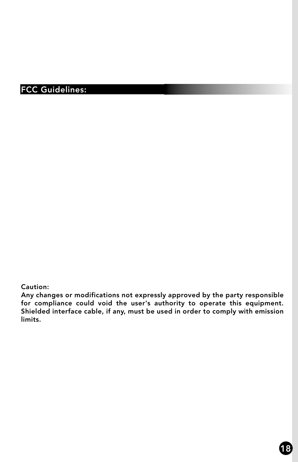 Fcc guidelines | Memorex RF7000 User Manual | Page 23 / 24