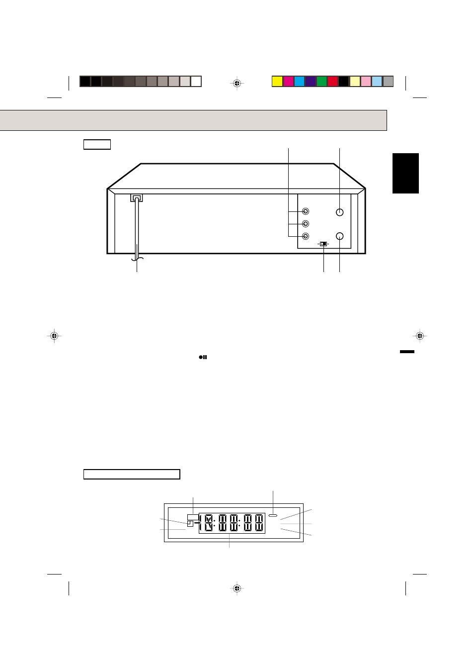 English rear, Fluorescent display | Memorex MVR4041 User Manual | Page 9 / 29