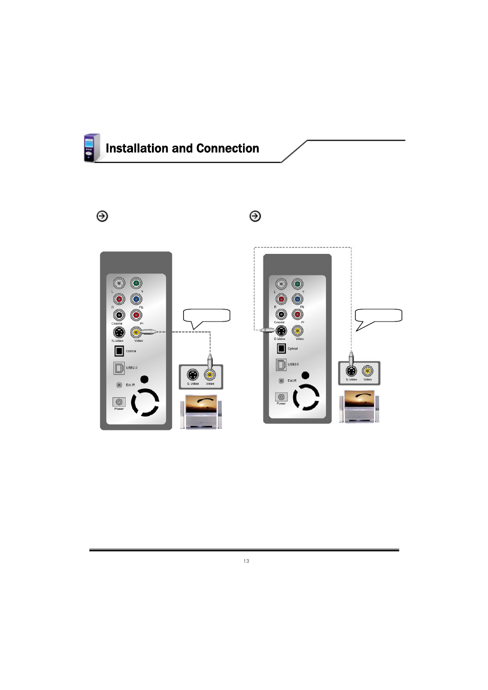 Installation and connection | Mvix MV-5000U User Manual | Page 13 / 37