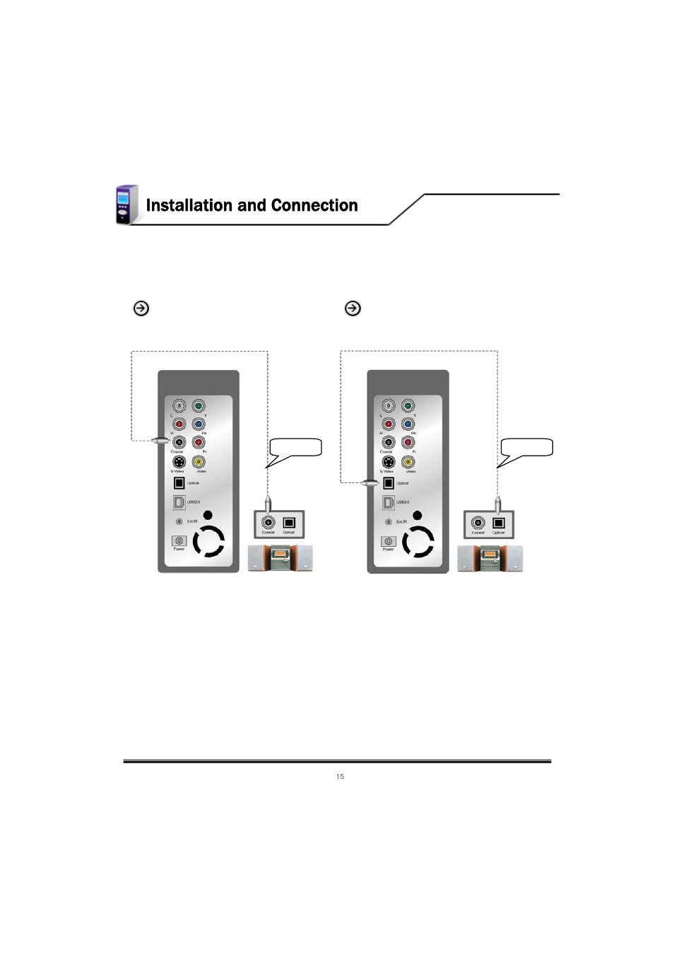 Installation and connection | Mvix MV-5000U User Manual | Page 15 / 37