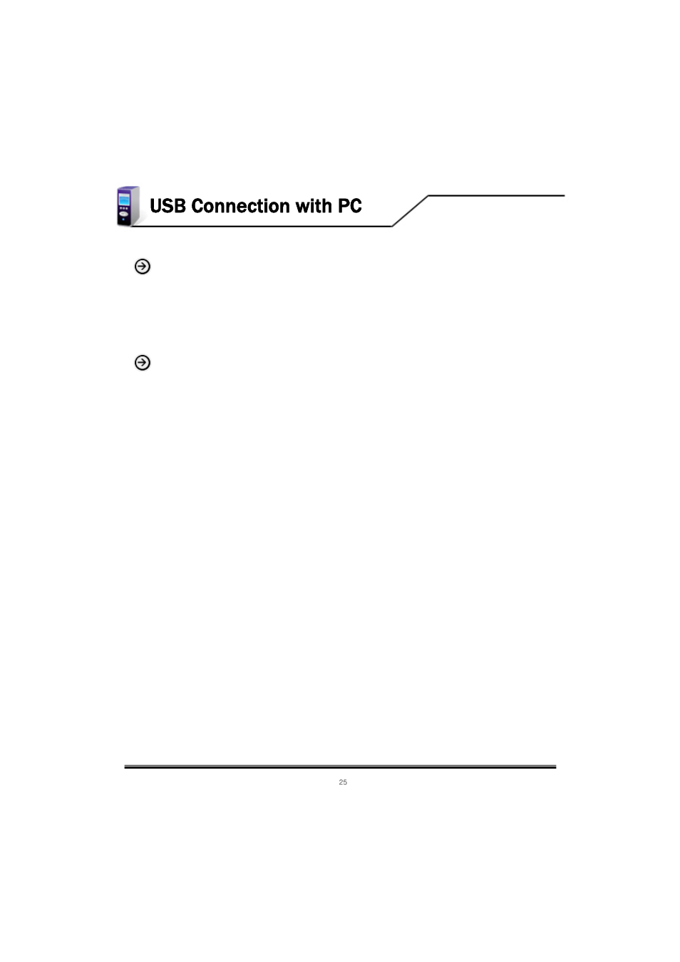 Usb connection with pc, Windows 98se driver installation, Windows me/xp/2000 driver installation | Mvix MV-5000U User Manual | Page 25 / 37