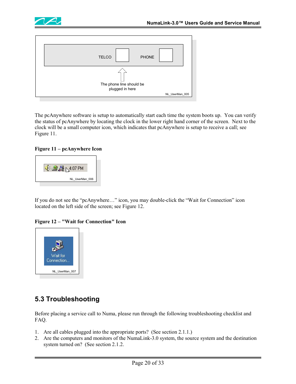 3 troubleshooting | Me Inc NumaLink-3.0 User Manual | Page 21 / 33