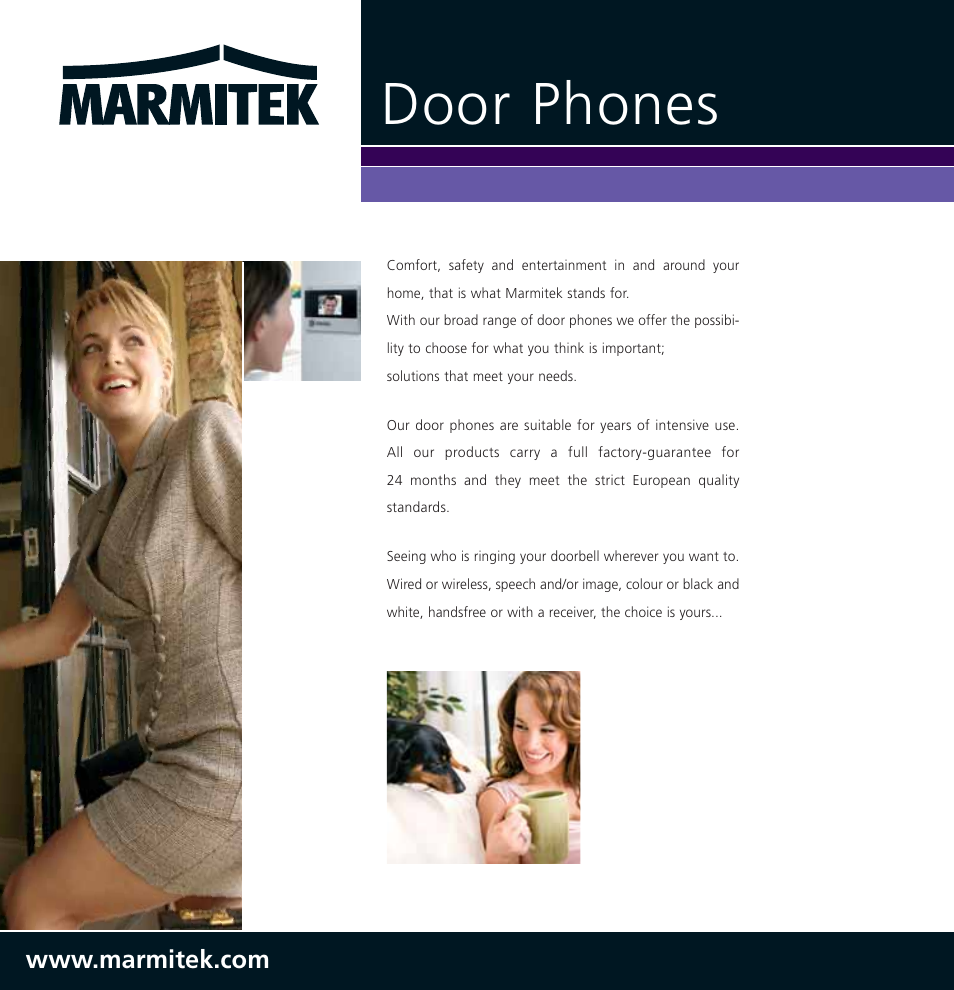 Door phones | Marmitek DoorGuard 400 User Manual | Page 5 / 6