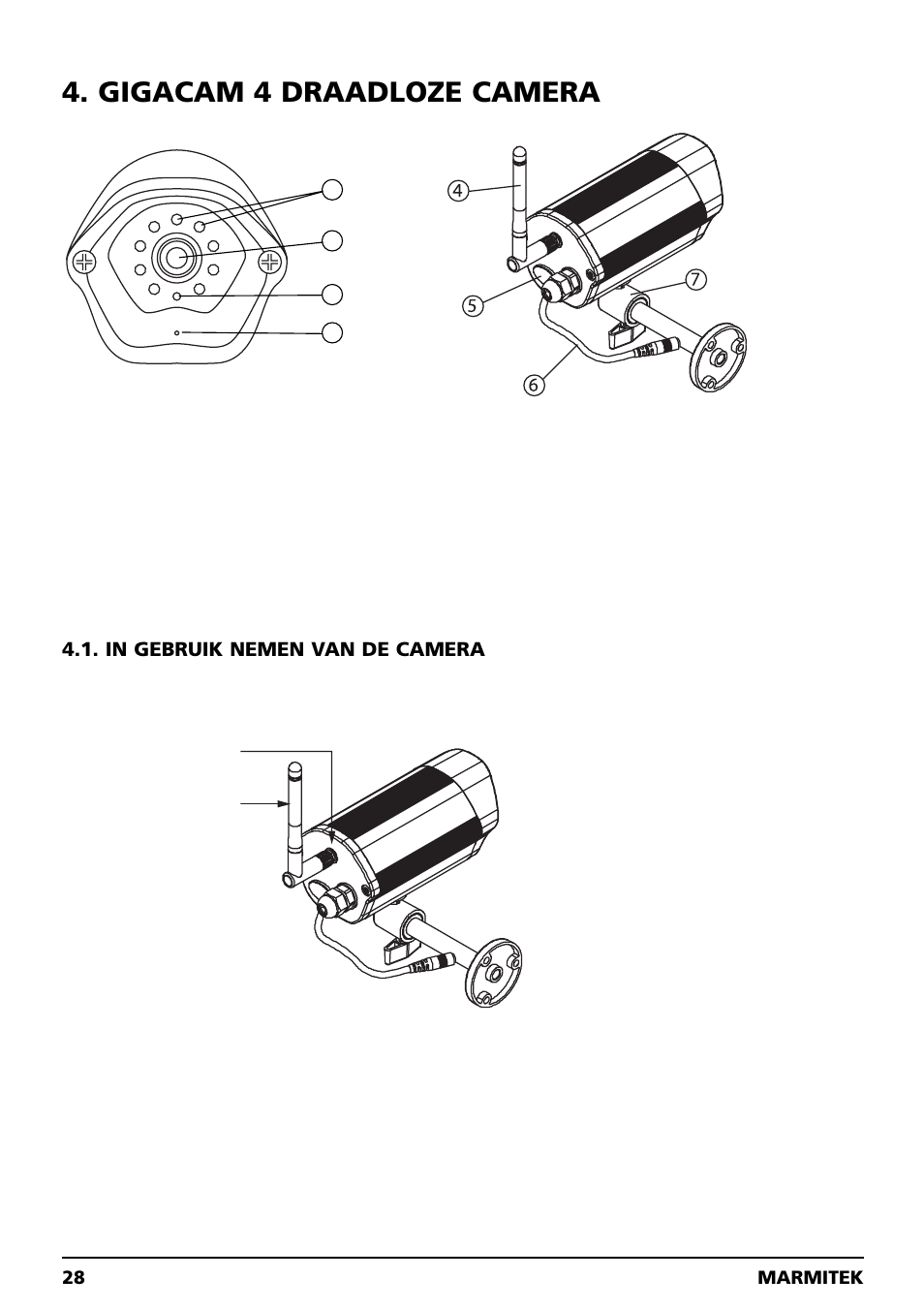 Gigacam 4 draadloze camera | Marmitek GIGACAM 4 User Manual | Page 28 / 36