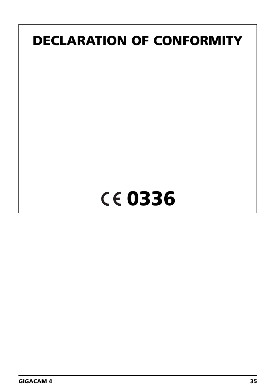 Declaration of conformity | Marmitek GIGACAM 4 User Manual | Page 35 / 36
