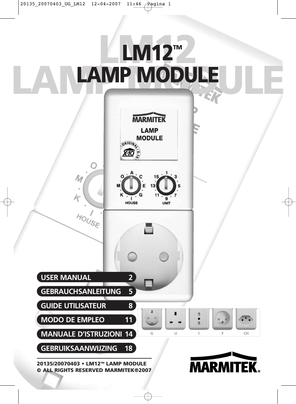 Marmitek LM12 User Manual | 24 pages