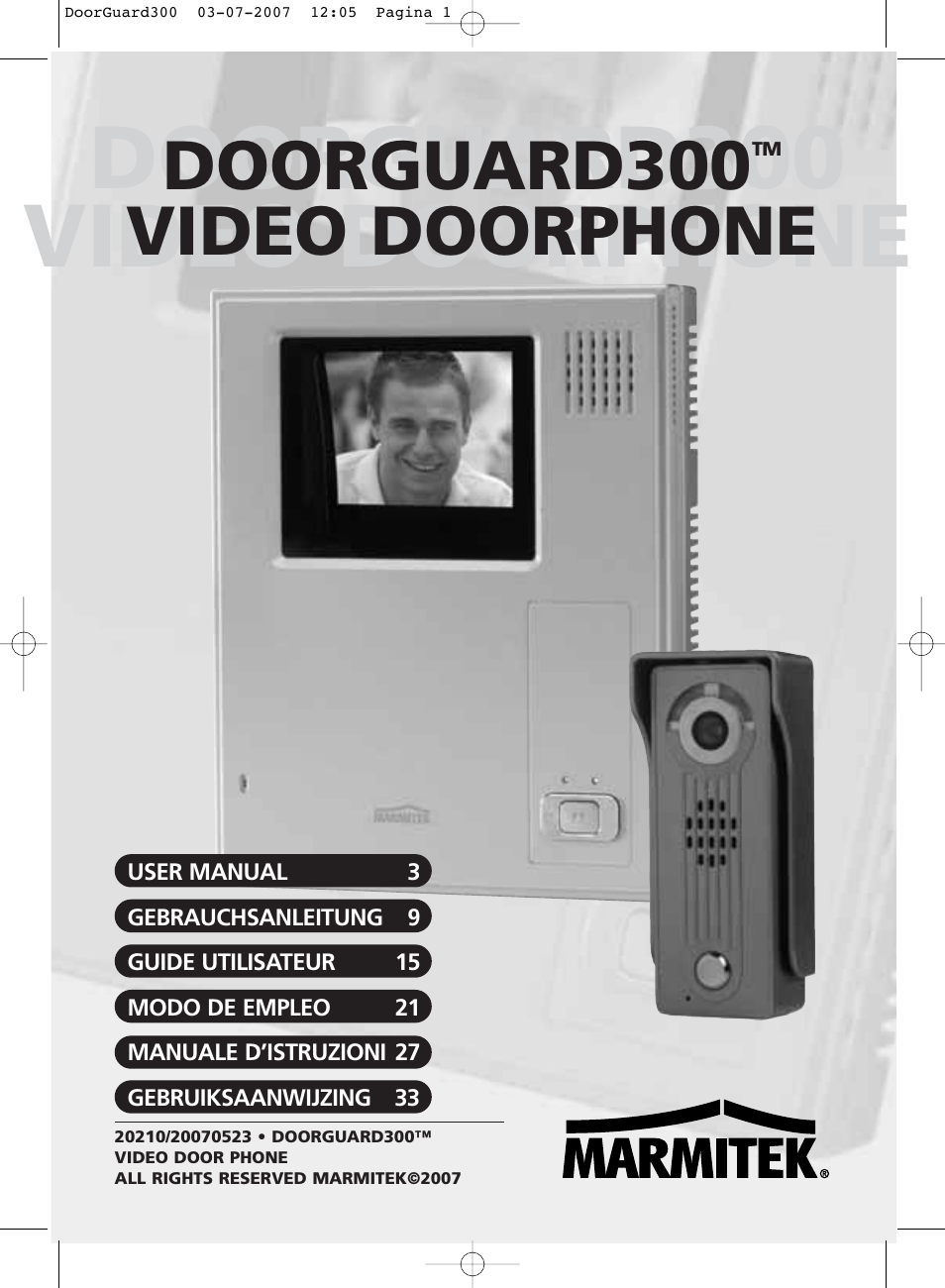 Marmitek DoorGuard 300 User Manual | 40 pages