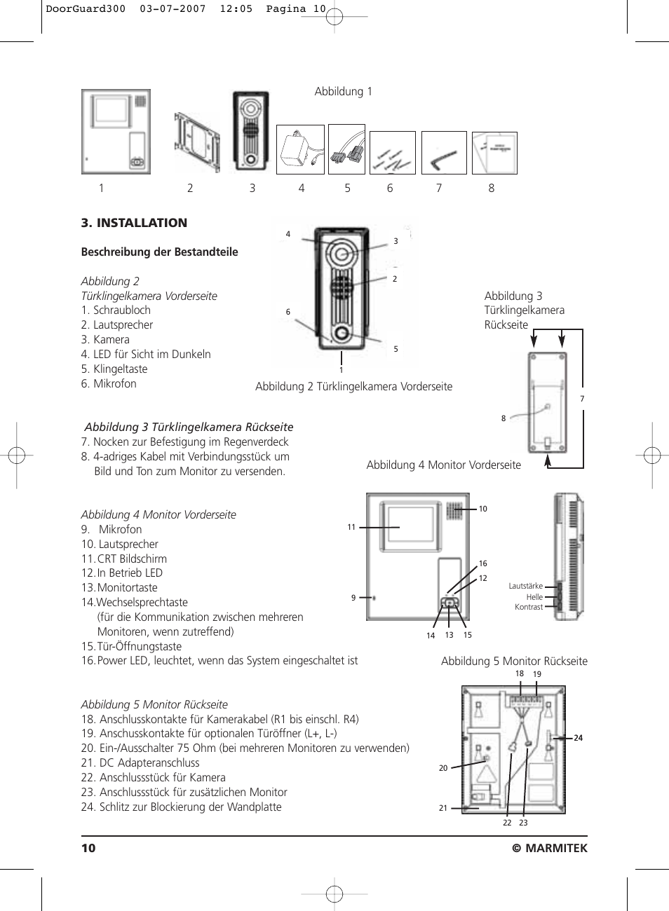 Installation | Marmitek DoorGuard 300 User Manual | Page 10 / 40