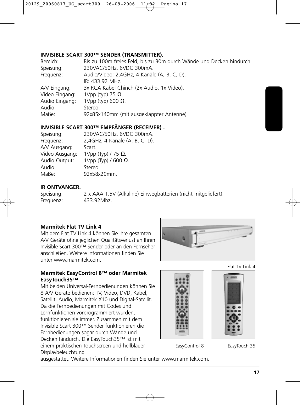 Marmitek 300 User Manual | Page 16 / 51